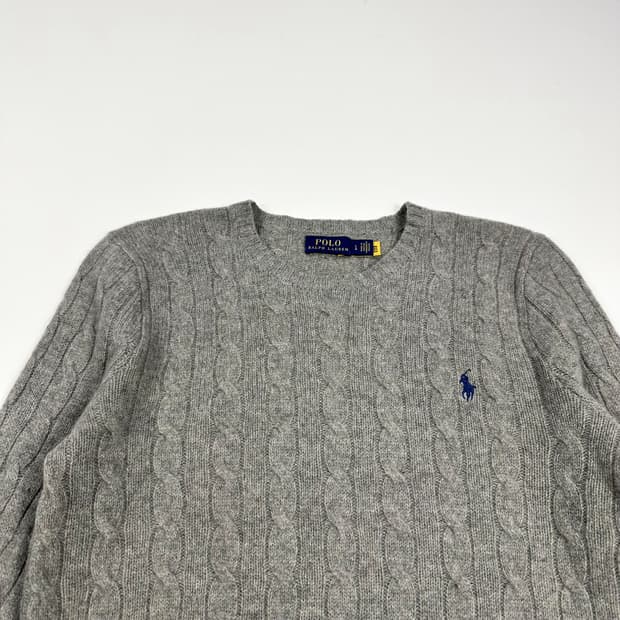 폴로 랄프로렌 포니 캐시미어 차콜 니트 (L 여성추천)