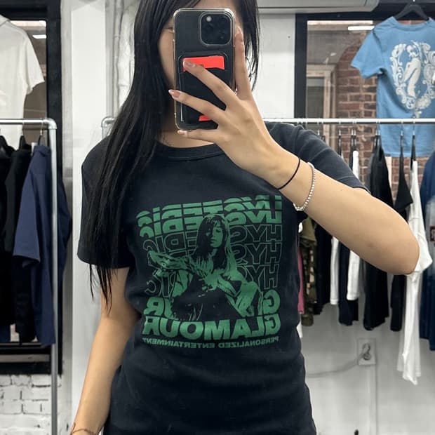 히스테릭 글래머 히스걸 그래픽 티셔츠
