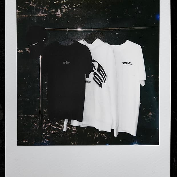 NIKE 나이키 BTS 화이트 반팔 티셔츠