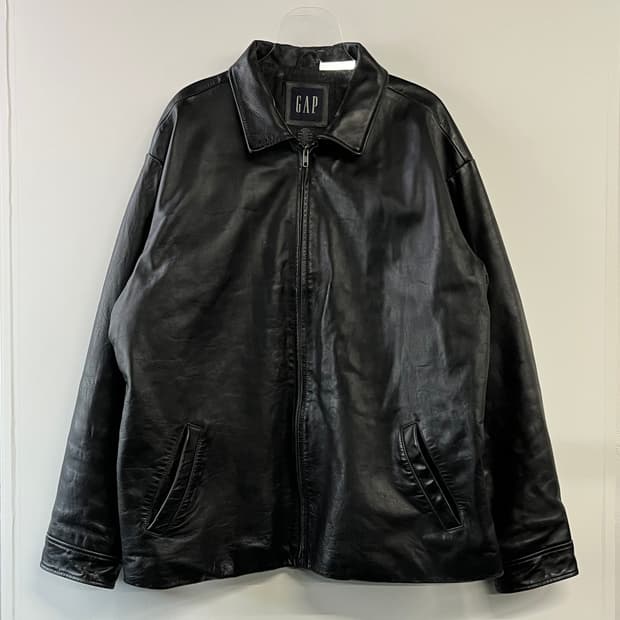 90s 올드갭 레더 자켓