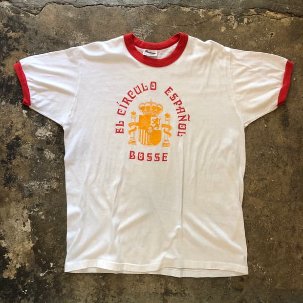 70s~90s Ringer T-shirt-L