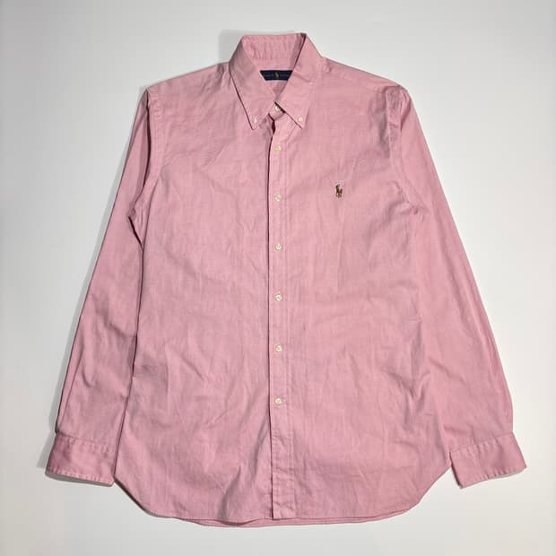 폴로 랄프로렌 핑크 포니자수 옥스퍼드 셔츠