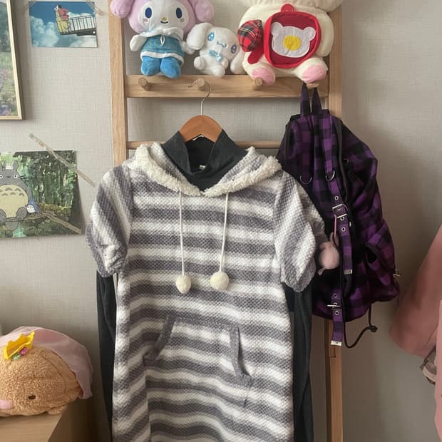 모리걸 빈티지 무채색 폼폼이 원피스 set🤍🖤