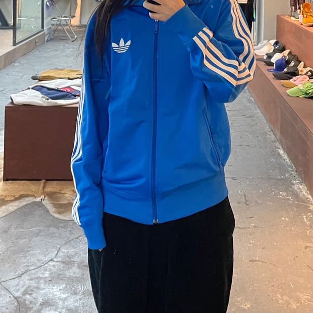 아디다스 파이어버드 블루 트랙탑 져지 H472