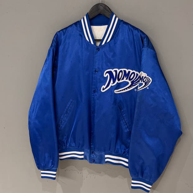 90s 토요타 x LA다저스 x 노모 히데오 사틴 봄버자켓 