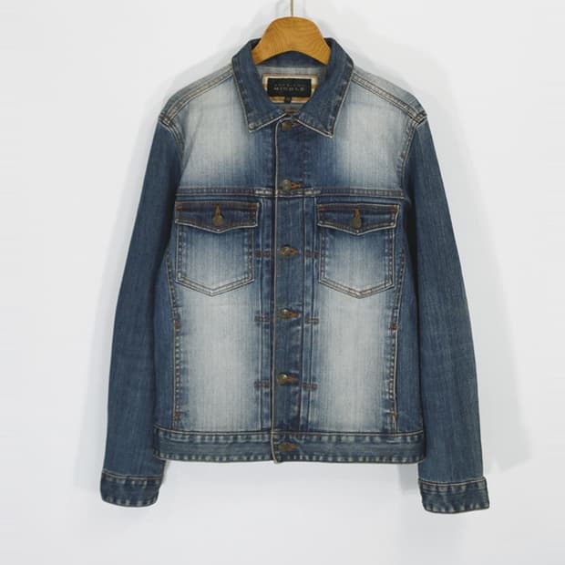 MONSIEUR NICOLE 빈티지워싱데님자켓