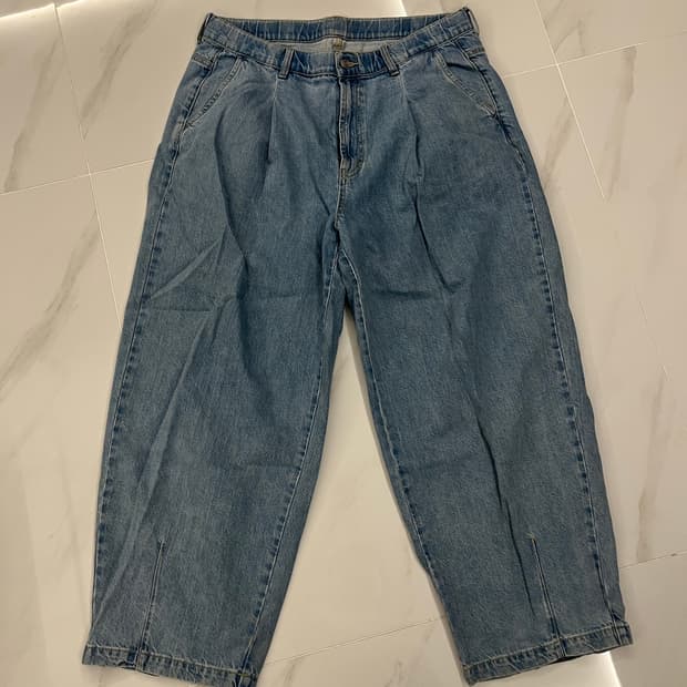 자라 데님 벌룬핏 연청