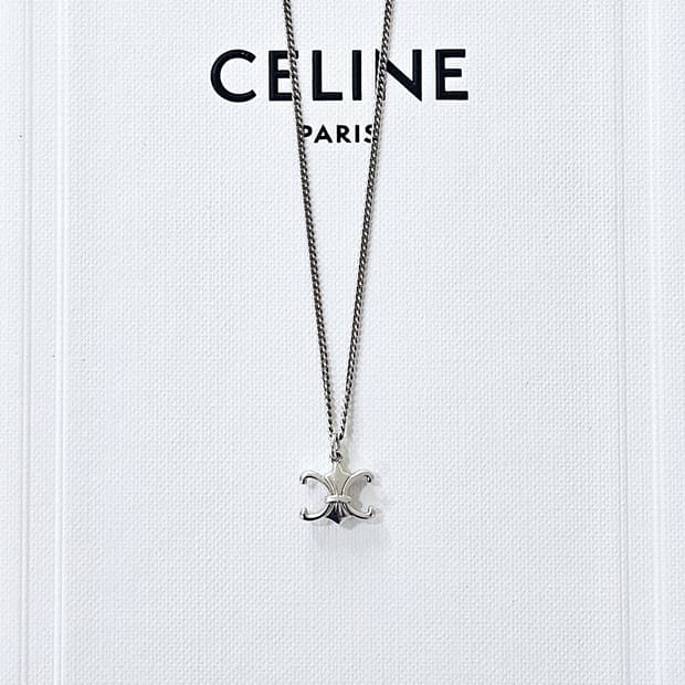 25한정 셀린느 트리옹프 드 리스 925실버 목걸이 [새상품/풀박스]