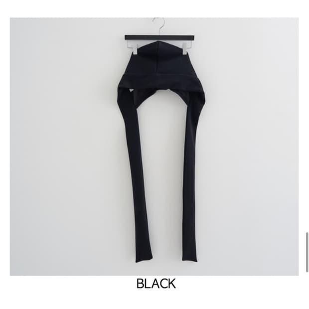 후드 스카프 블랙