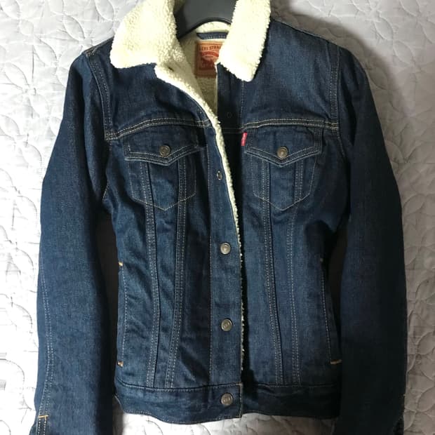 리바이스 쉐르파 구스다운 양털 데님 자켓 s
