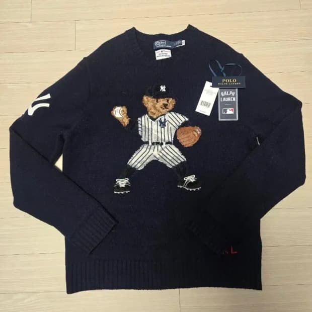 폴로 x 엠엘비 MLB 양키스 베어 니트