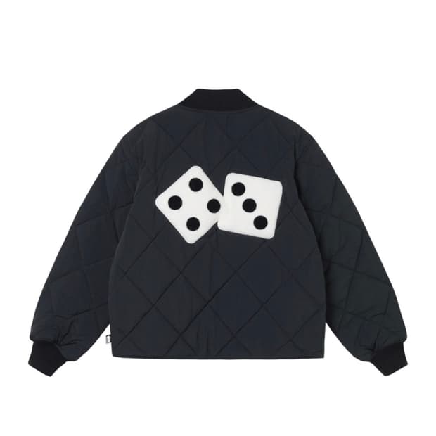 스투시 다이스 퀄티드 라이너 자켓 패딩