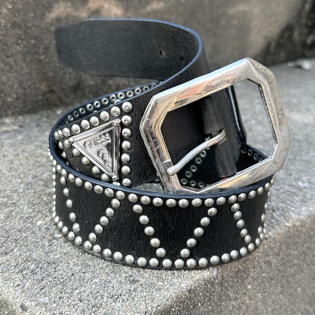 GUESS stud point western belt 