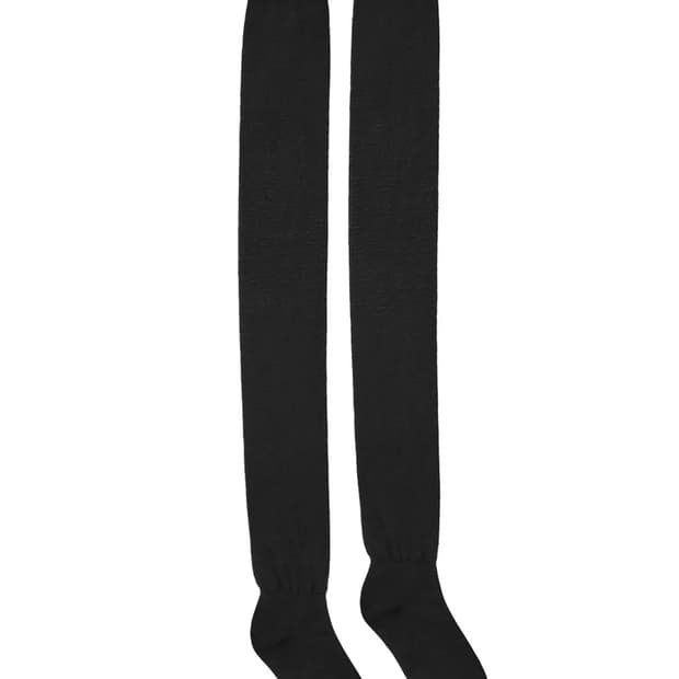 글로니(Glowny) SHEER KNEE HIGH SOCKS 니삭스 블랙