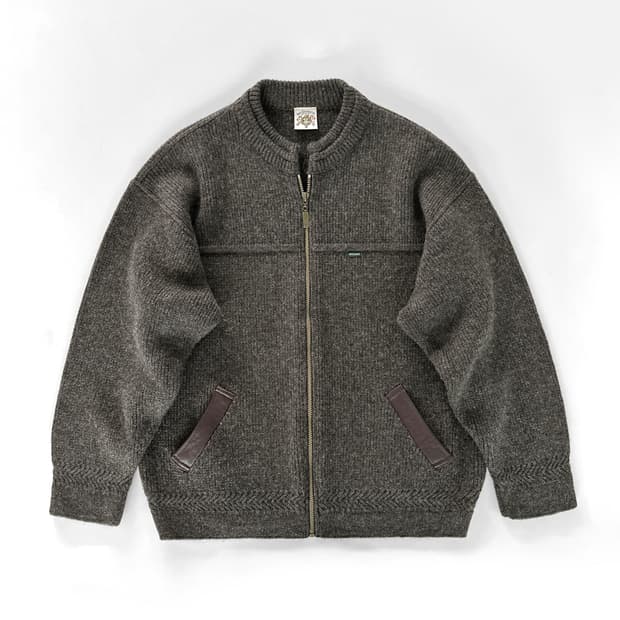 (Rare)80~90s 빈티지 맥도날드 뉴질랜드 퓨어울 집업 니트 자켓