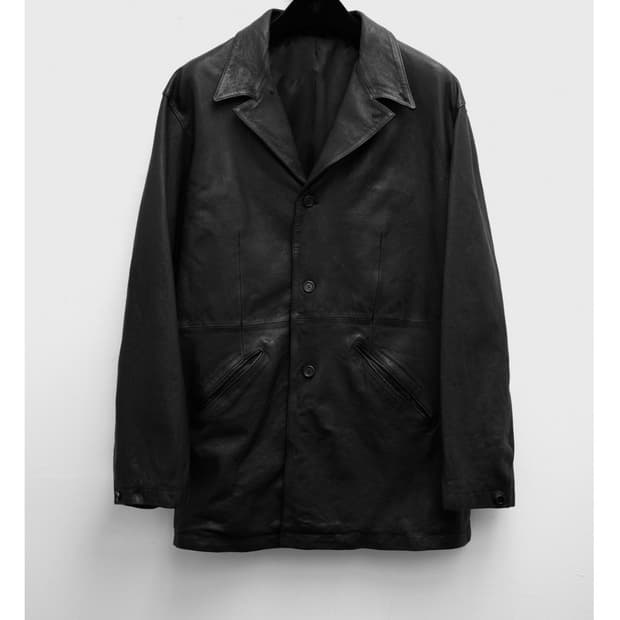 유스 워시드 레더 자켓