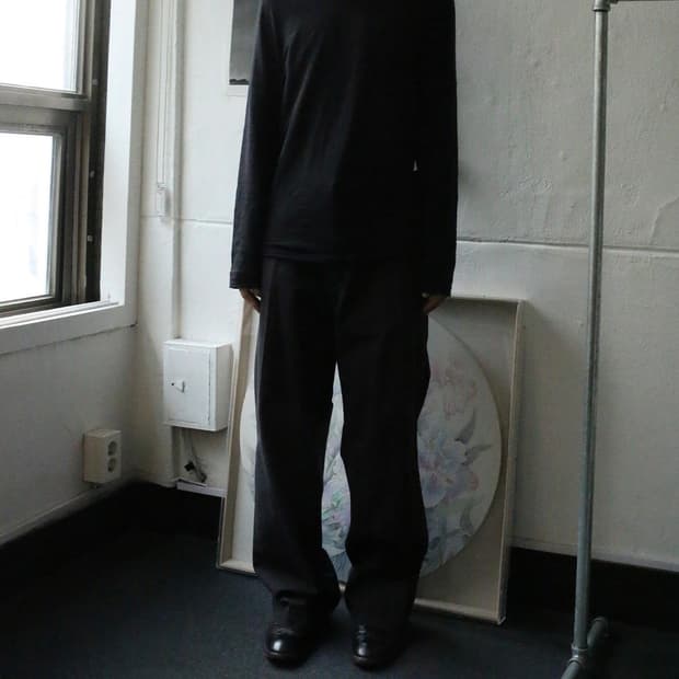 올드 네이비 와이드 핀스트라이프 팬츠 