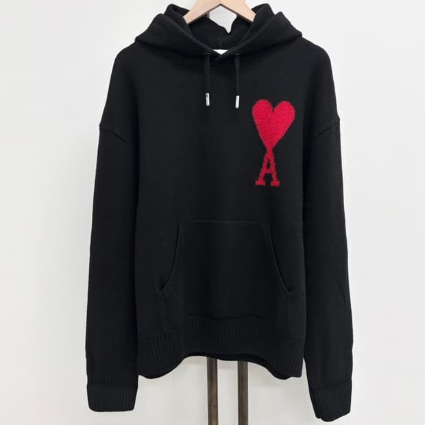 [L]아미 빅하트 니트 후드티