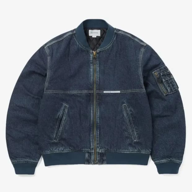 구함) 디스이즈네버댓 데님 봄버 자켓 L