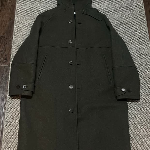 아워레가시 후드 더플코트 모스그린