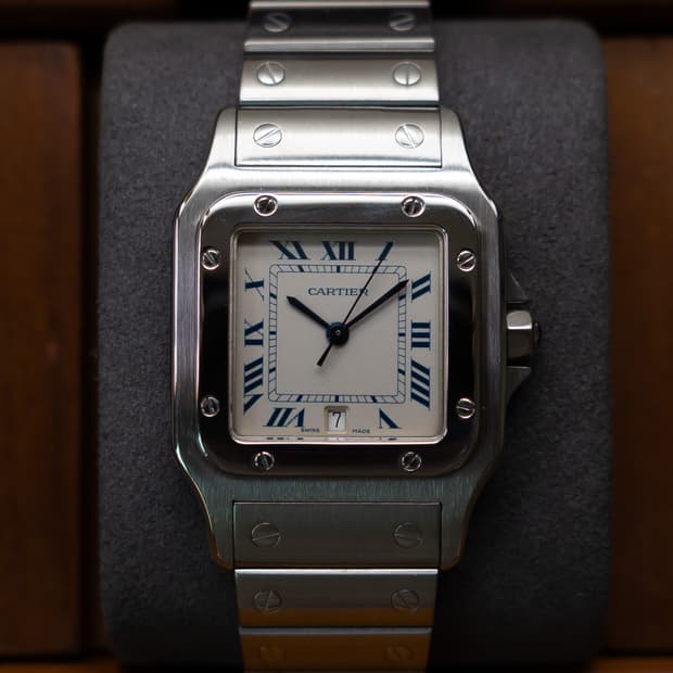 까르띠에 산토스 갈베 LM 시계