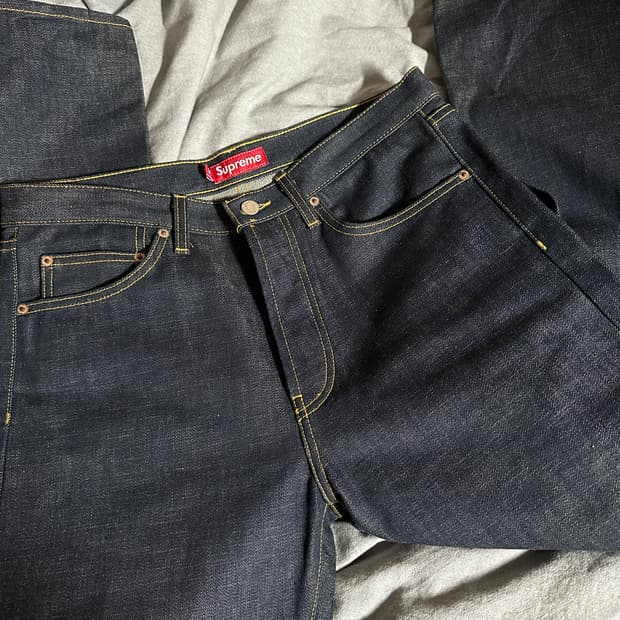슈프림 셀비지 데님팬츠