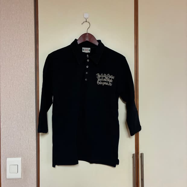 와코마리아 레터링 7부 폴로 티셔츠