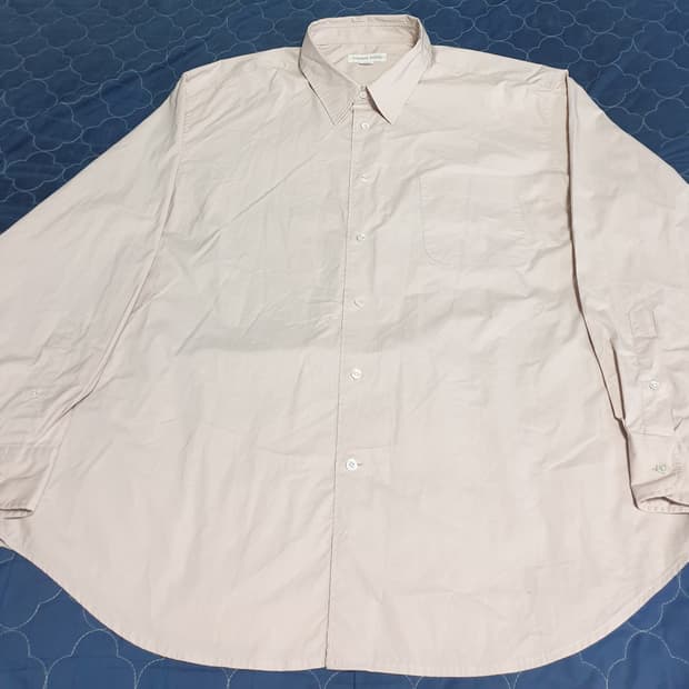 (단종매물) 토마스모어 나일로혼방 페이퍼셔츠 샌드베이지 (L)