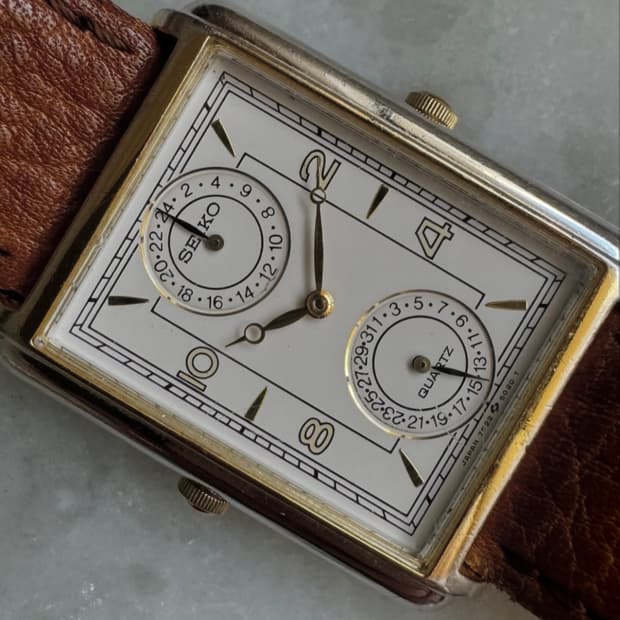 세이코 빈티지 시계 탱크 듀얼