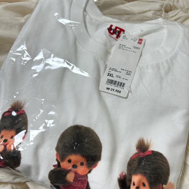 유니클로 몬치치 커스텀 티셔츠 3XL