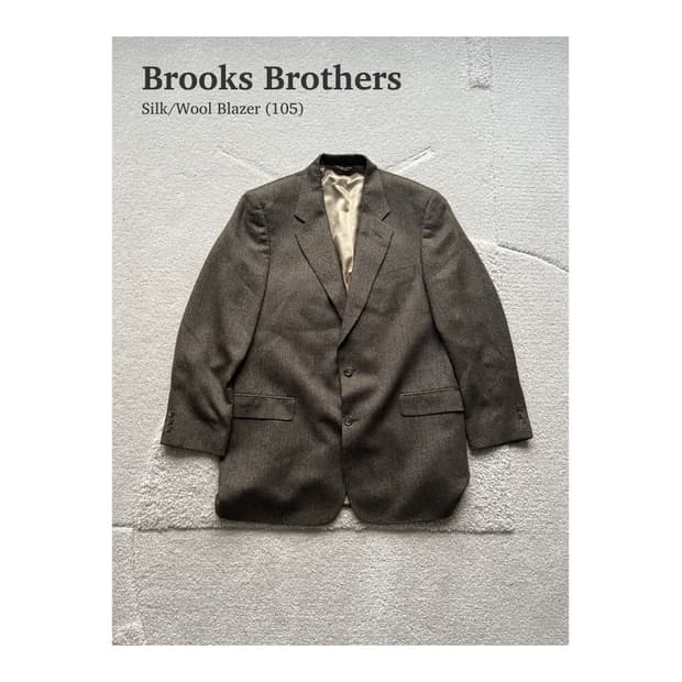 브룩스 브라더스 실크 울 블레이저 (105)