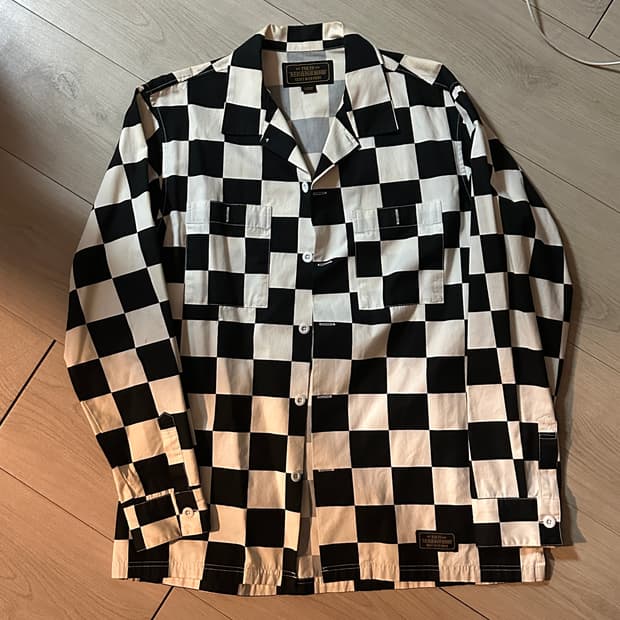 네이버후드 체커보드 셔츠