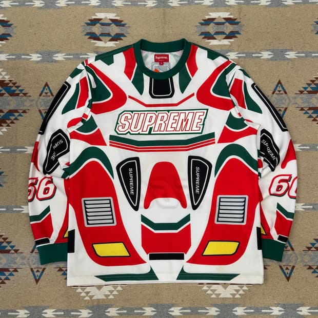 [S] 슈프림 데칼 모터 저지 화이트 22FW