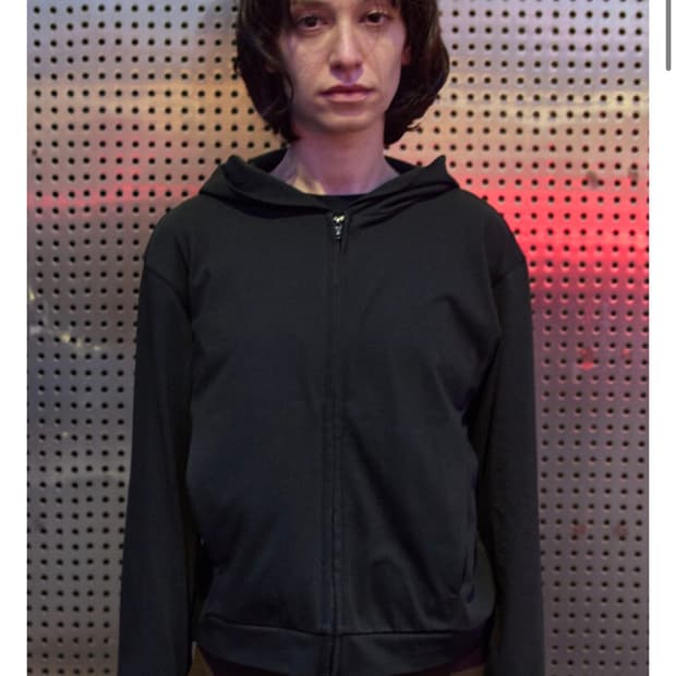 머듈 라운지 후드집업 블랙