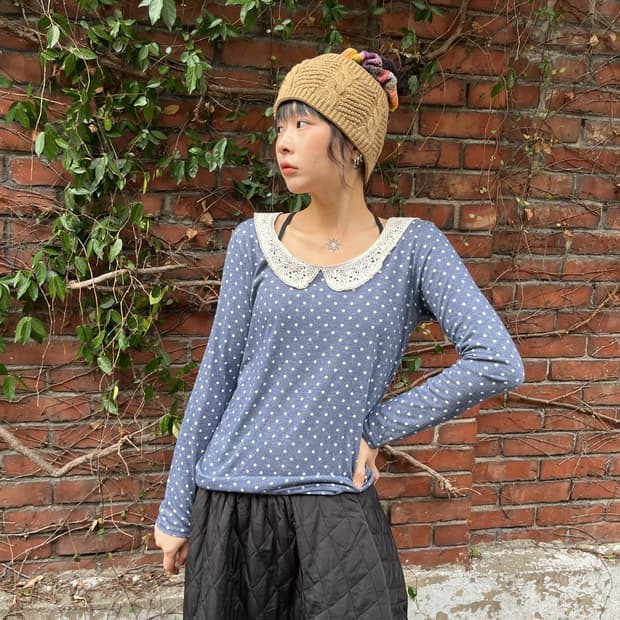 일본 도트 롱슬리브