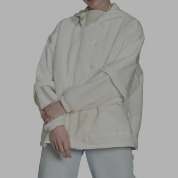 아디다스 플리스 트랙 후드 자켓 XL _ 여성