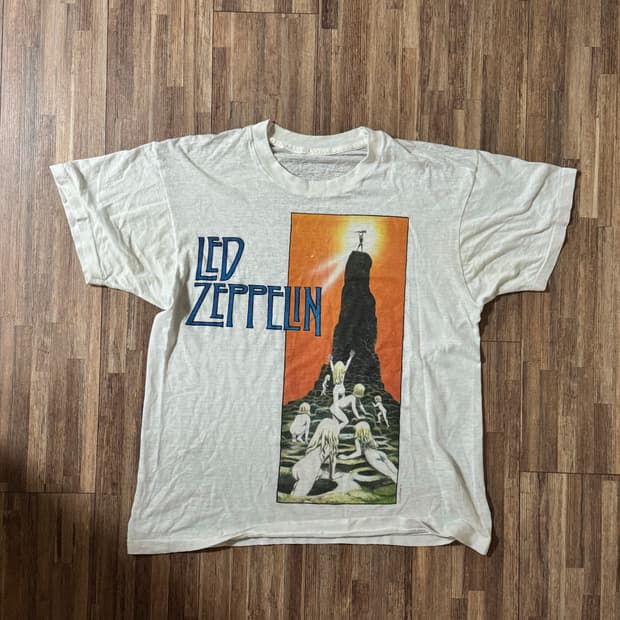 빈티지밴드티 80s led zepplin houses of the hol