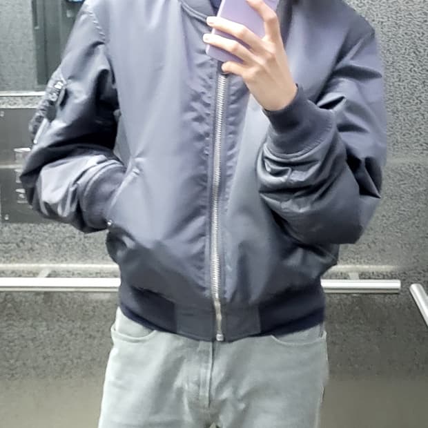 Reversible Cordura Flight Jacket - Ash M