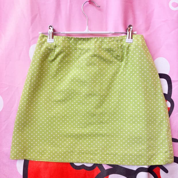 jpn 라임 도트 티셔츠