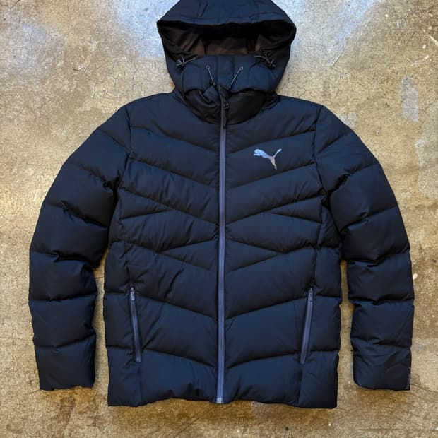 푸마 PUMA 블랙 후드 패딩