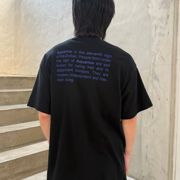 18SS 베트멍 별자리 아쿠아리우스 프린트 티셔츠