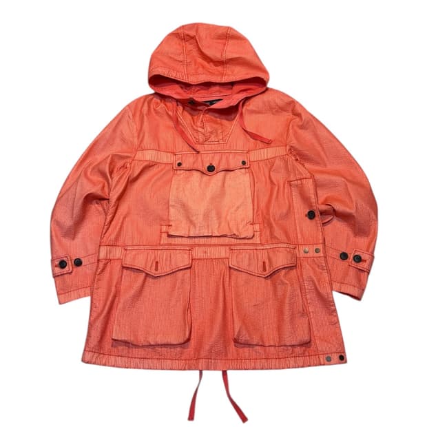 헹칼렉스 스톤아일랜드맛 가먼트다잉 아노락 자켓 코랄 핑크