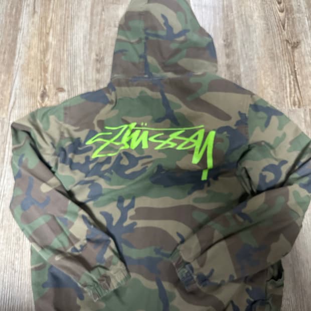 스투시 카모 후드 아노락 m