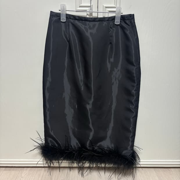 문선 moonsun MJ S2 Ostrich Hair Skirt