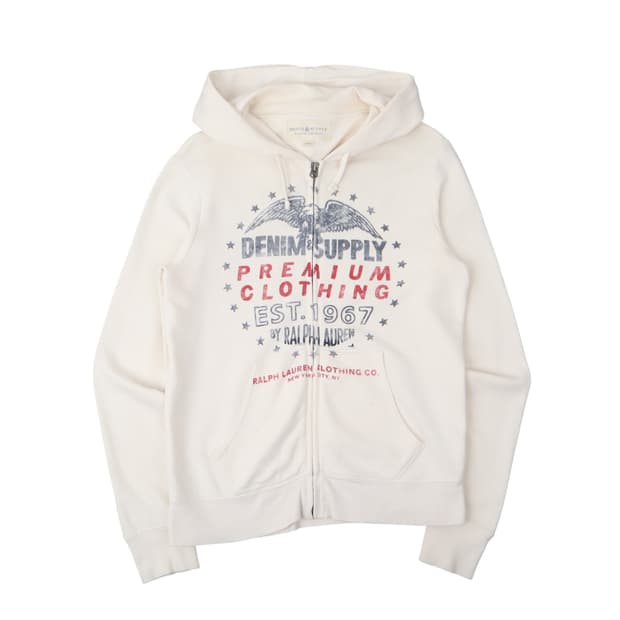 데님앤서플라이 이글 써클로고 후드집업