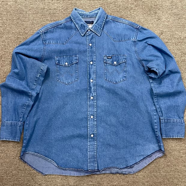 Wrangler 랭글러 웨스턴 데님 셔츠
