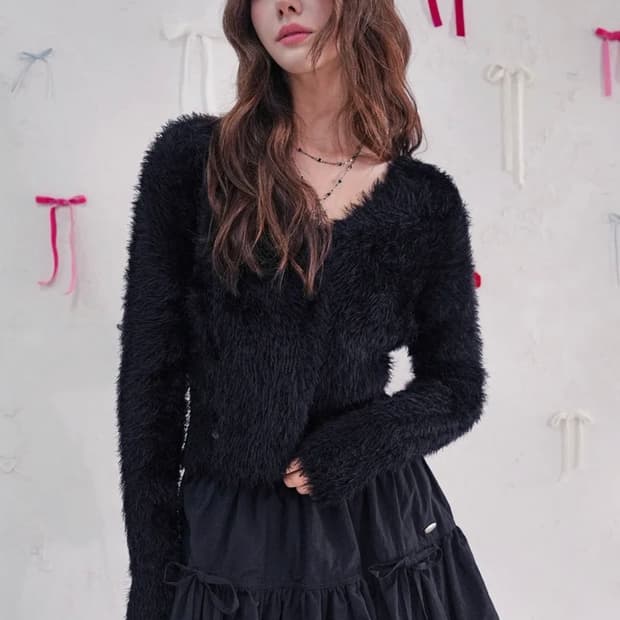 비바셔스 가디건 Ange Two-button Knit CD_4Colors