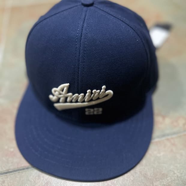 Amiri 캡 모자Embroidery 22 Fitted Cap Blue 