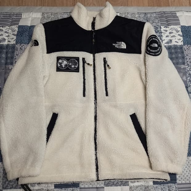 노스페이스 세븐써밋 화이트 뽀글이 플리스 2xl