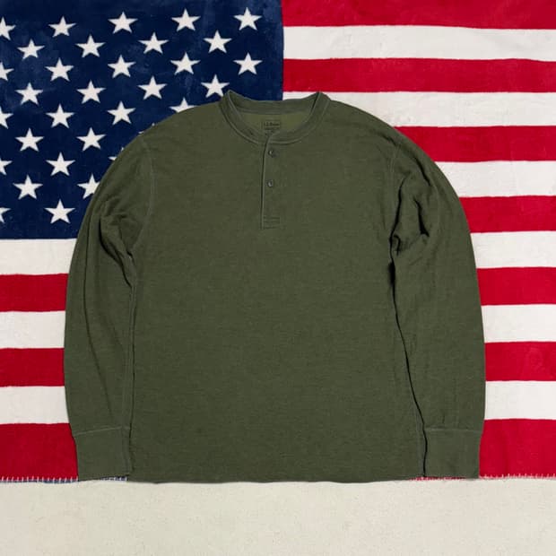 엘엘빈 헨리넥니트 L.L.bean henry neck knit 빈티지니트